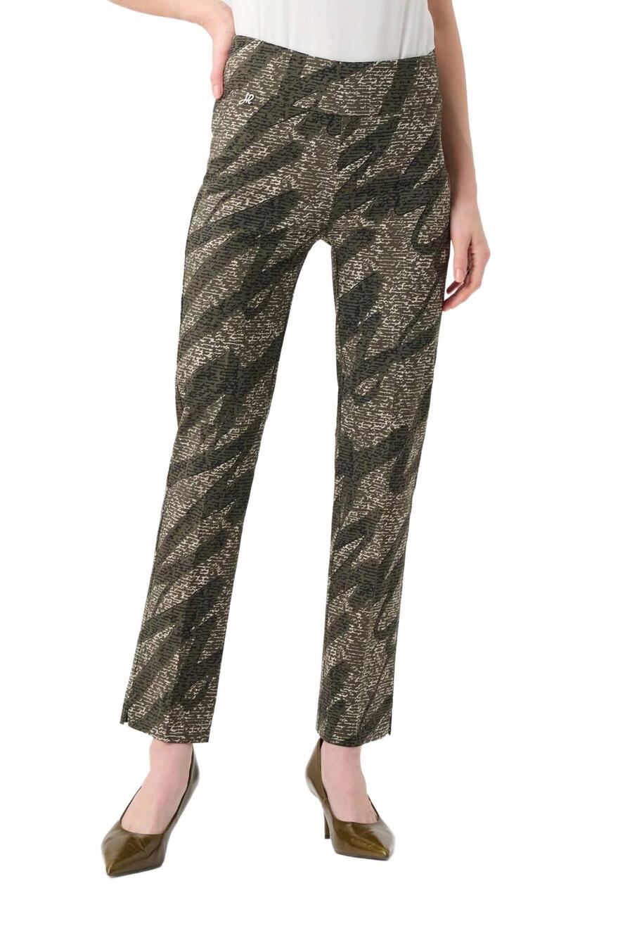 NEW JOSEPH RIBKOFF millennium abstract print pull-on pants